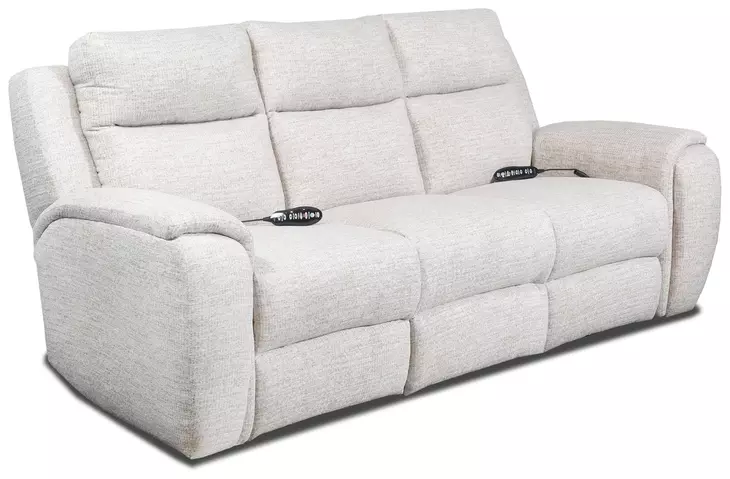 Drake Suede 95" Zero Gravity Double Power Reclining Sofa with Massage and USB Charging