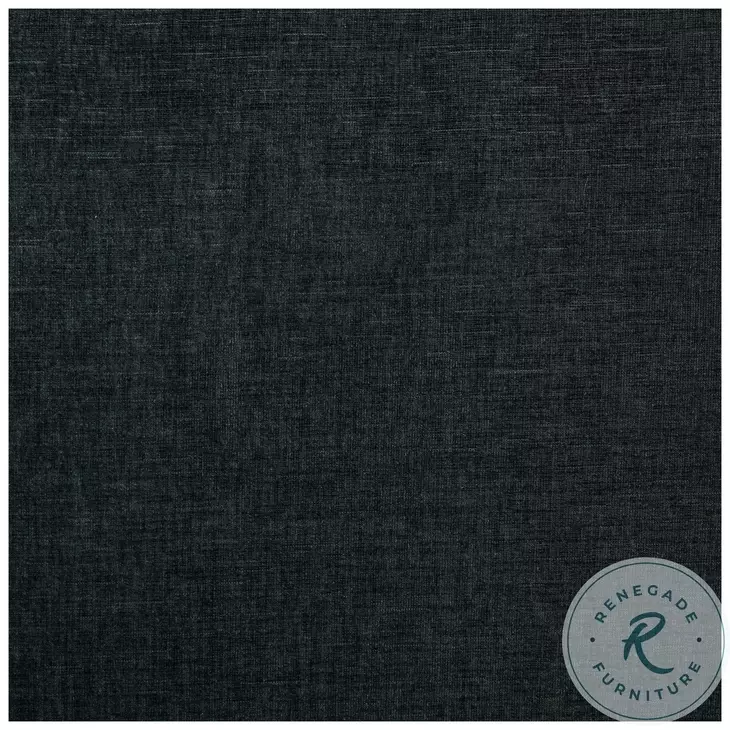 Preston Dark Blue King Upholstered Wingback Panel Bed with Audio Flame Visualizer