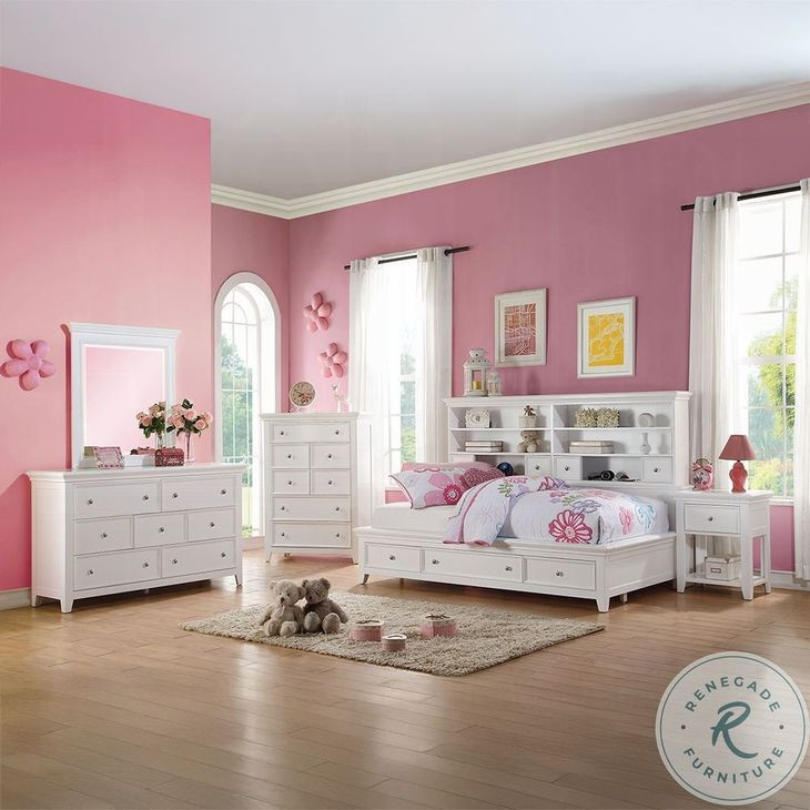 Lacey White Youth Storage bedroom Set