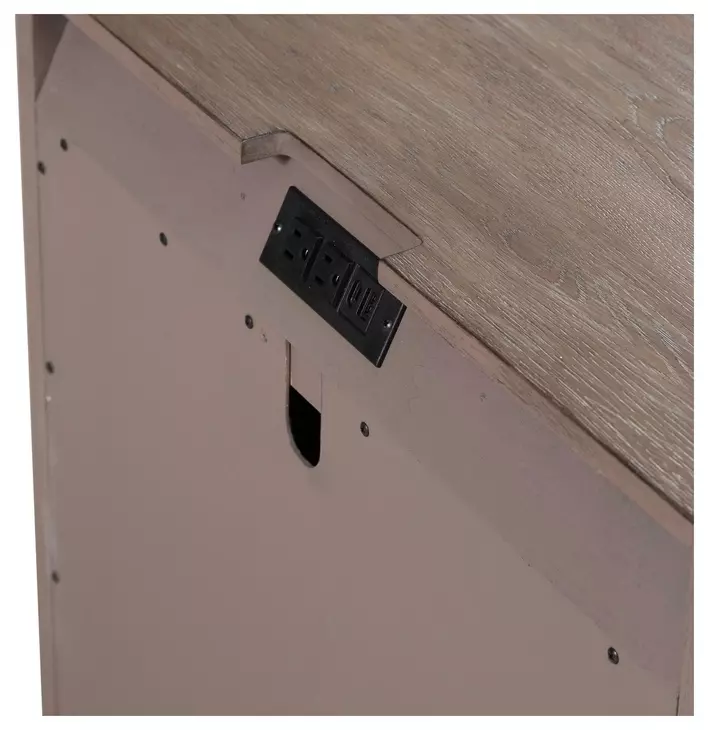 Bendfield Burnished Clay 1 Drawer Nightstand with USB Charging