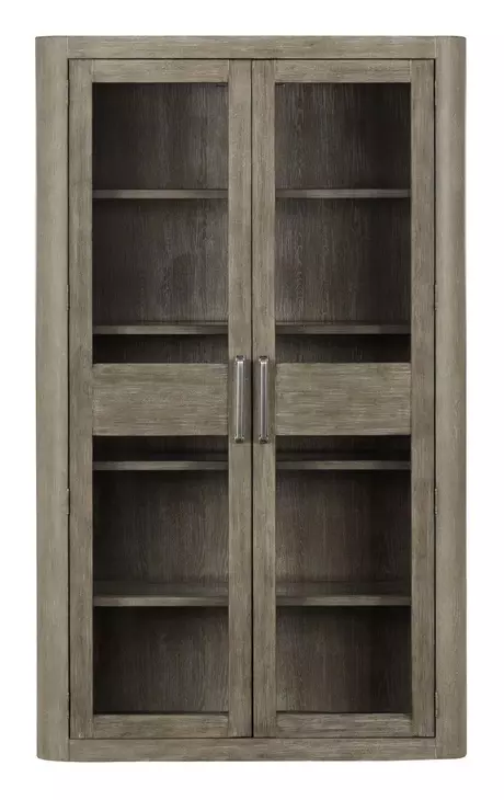 South Bend Burnished Clay 2 Door Bunching Display Cabinet with LED