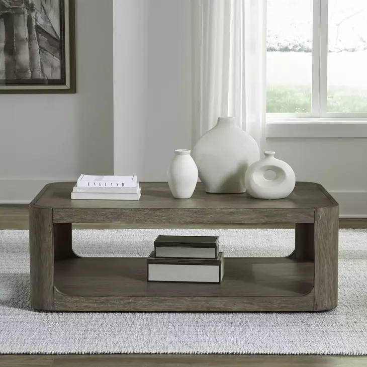 South Bend Burnished Clay Rectangular Cocktail Table