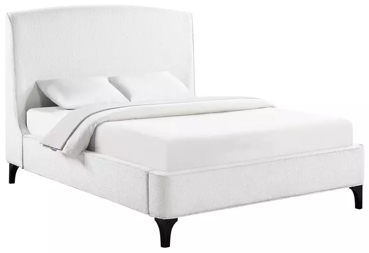 Mosby White King Platform Bed