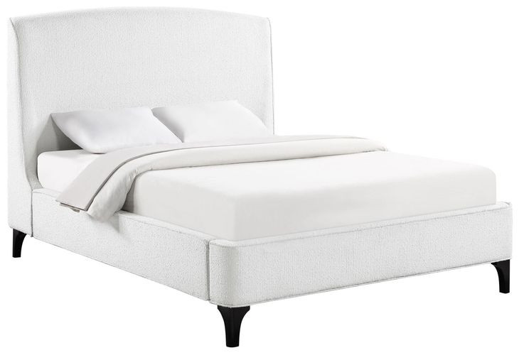 Mosby White Queen Platform Bed