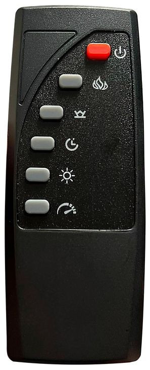 Tisdall Black King Upholstered Fireplace Panel Bed