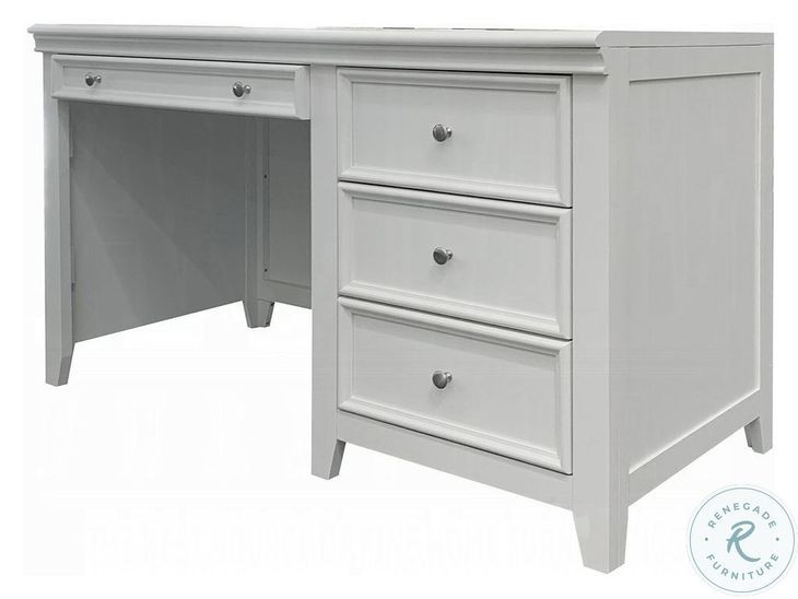 Lacey White 52" Writing Desk