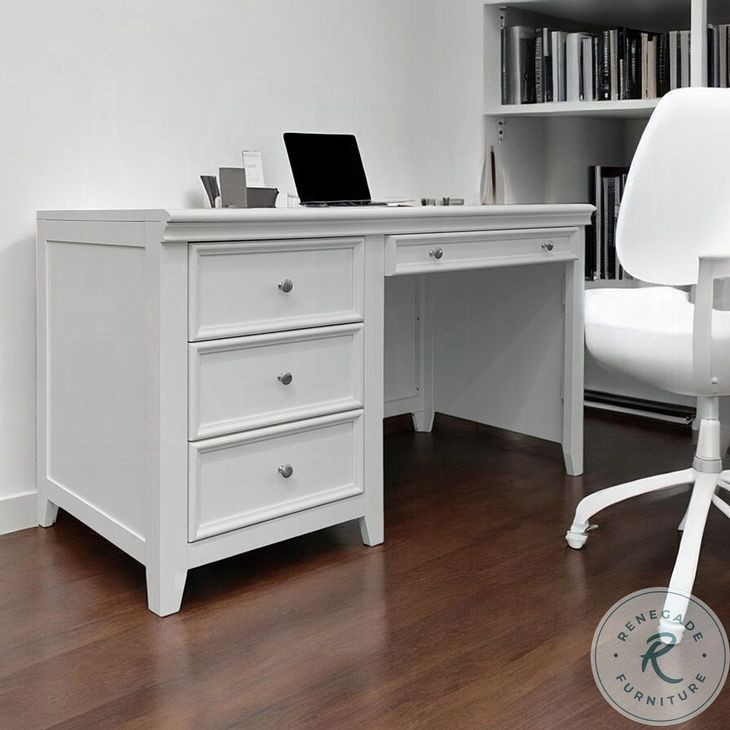 Lacey White 52" Writing Desk