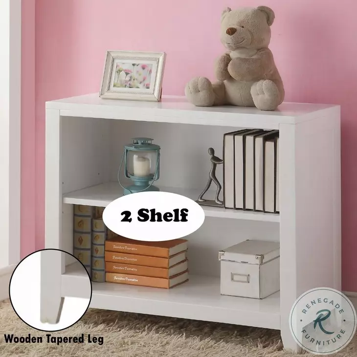 Lacey White Bookcase