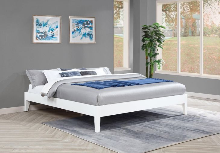 Hounslow White King Platform Bed