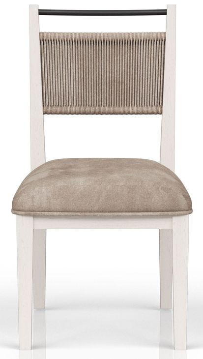 Elements Vanilla Rope Back Chair Set of 2