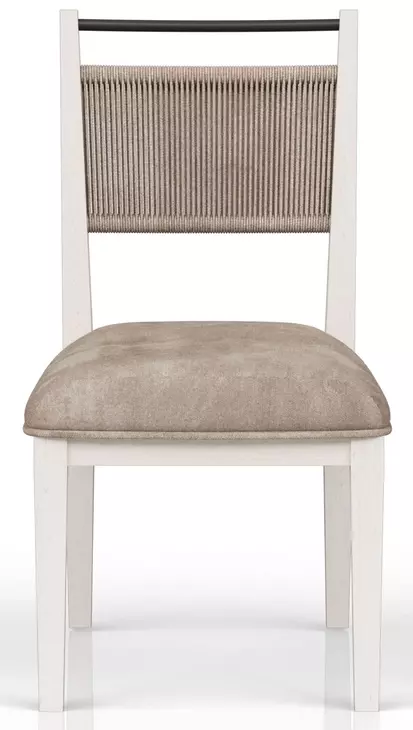 Elements Vanilla Rope Back Chair Set of 2