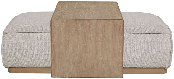 Elements Gray Ottoman and Tray Table