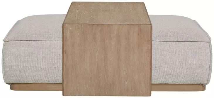 Elements Gray Ottoman and Tray Table