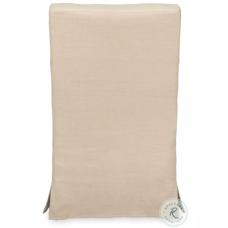 Skirted Beige Arm Chair