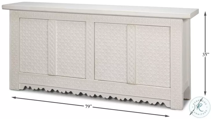 Persian Antique White Sideboard