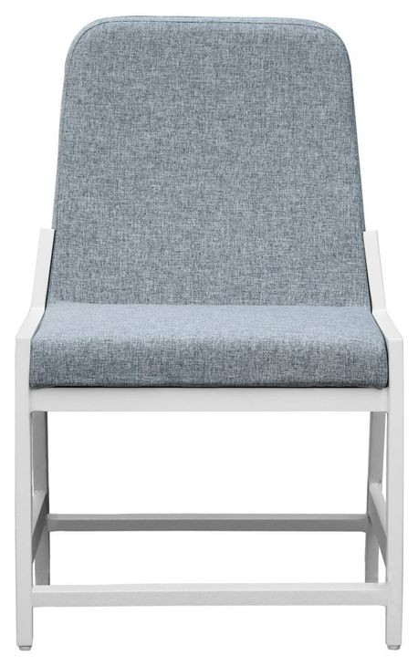 Nash Outdoor Dining Blue Upholstered Outdoor Side Chair