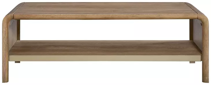 Aurora Latte Waterfall Cocktail Table
