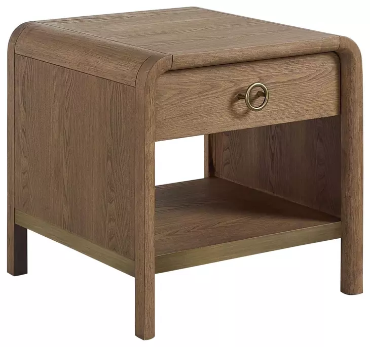 Aurora Latte Waterfall End Table