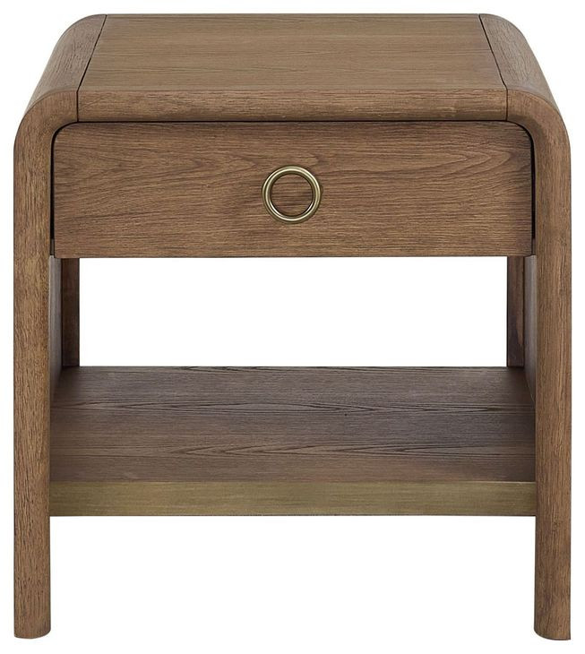 Aurora Latte Waterfall End Table