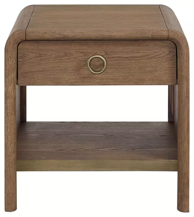 Aurora Latte Waterfall End Table