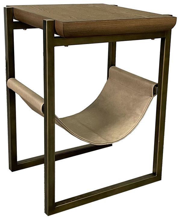 Aurora Latte Sling Chairside Table