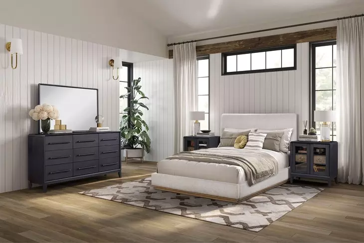 Aurora Latte Platform Bedroom Set