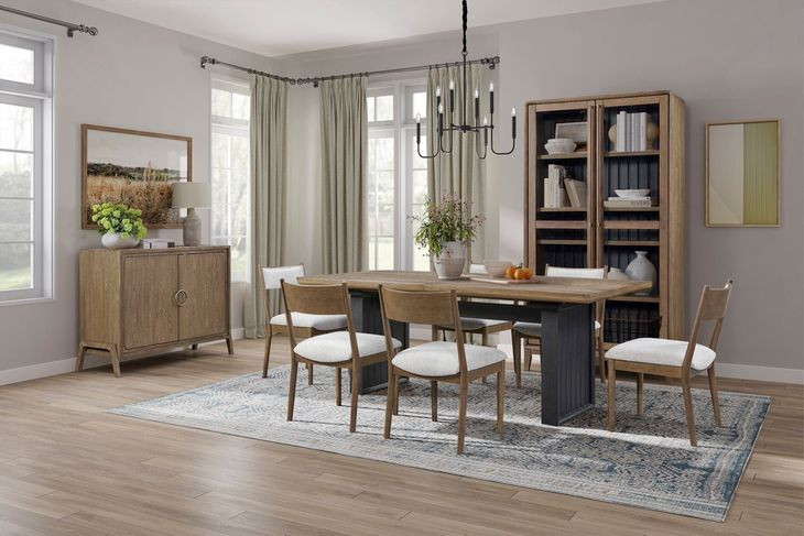 Aurora Latte Cresent Chair Set of 2