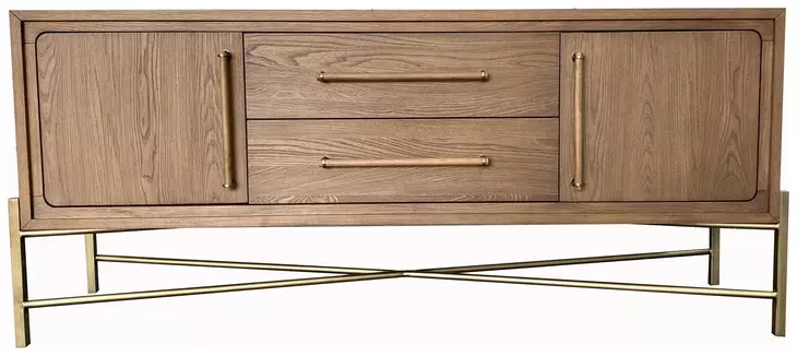 Aurora Latte Metal Base Sideboard