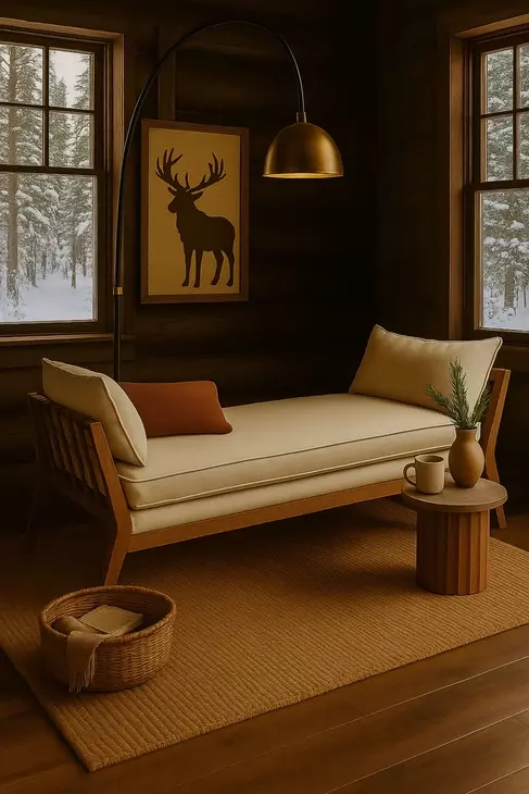 Aurora Stone White and Latte Daybed