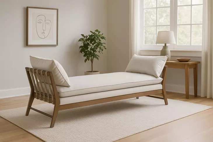 Aurora Stone White and Latte Daybed