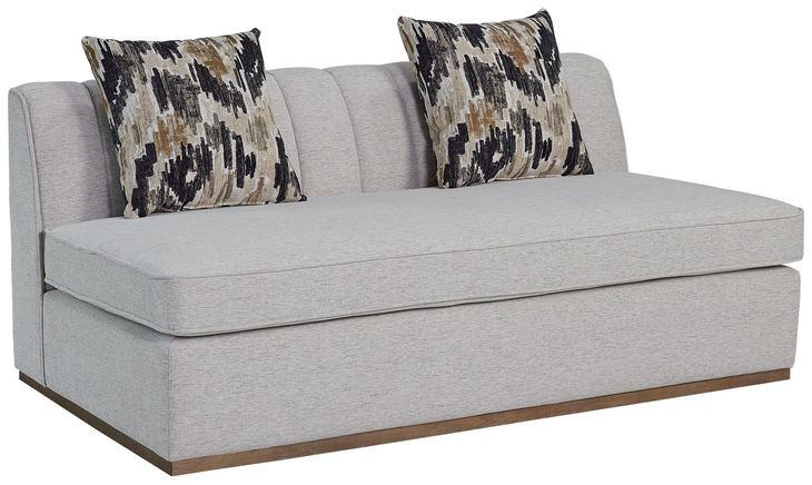 Aurora Light Gray Channel Living Room Set