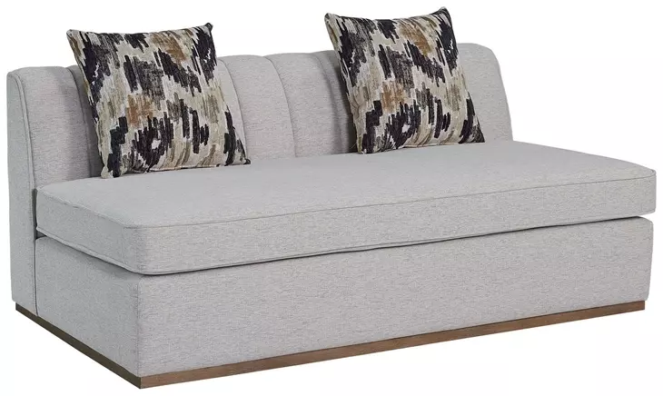 Aurora Light Gray Channel Living Room Set