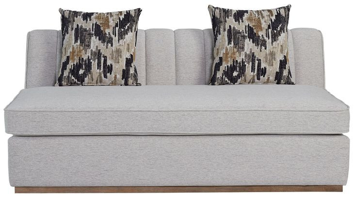 Aurora Light Gray 70" Channel Loveseat