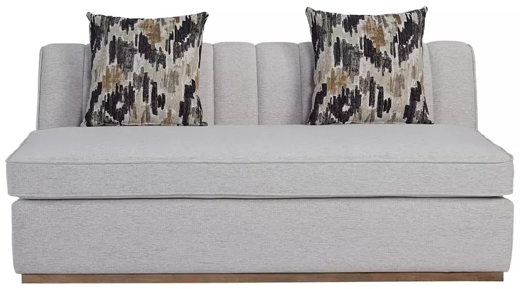 Aurora Light Gray 70" Channel Loveseat