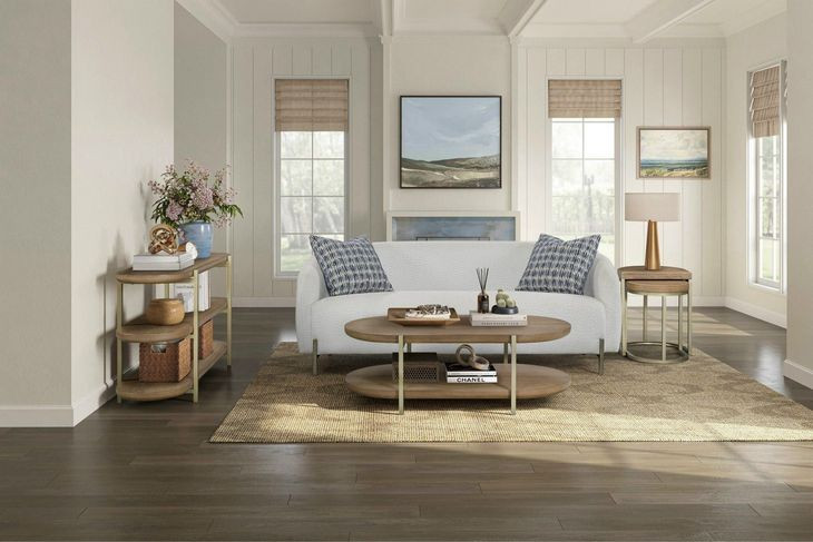 Aurora Ivory 85" Dreamy Rounded Sofa
