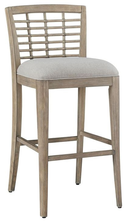 Beach Comber Shell Upholstered Bar Stool Set of 2