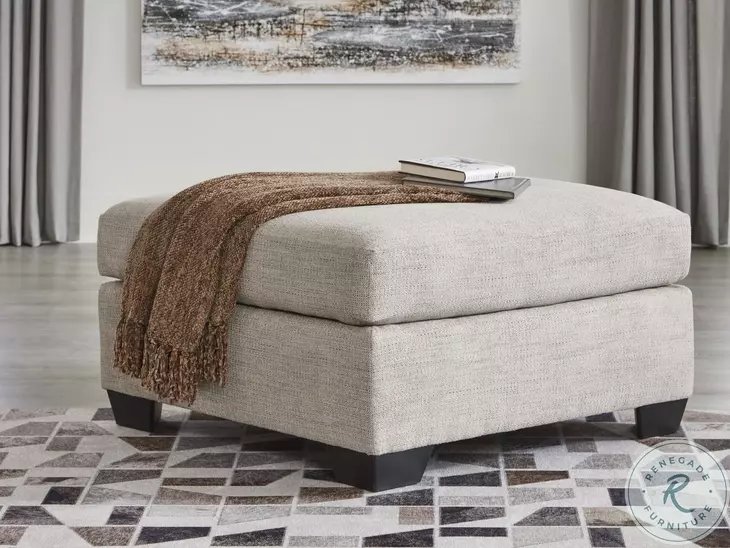 Mahoney Pebble Oversized Accent Ottoman