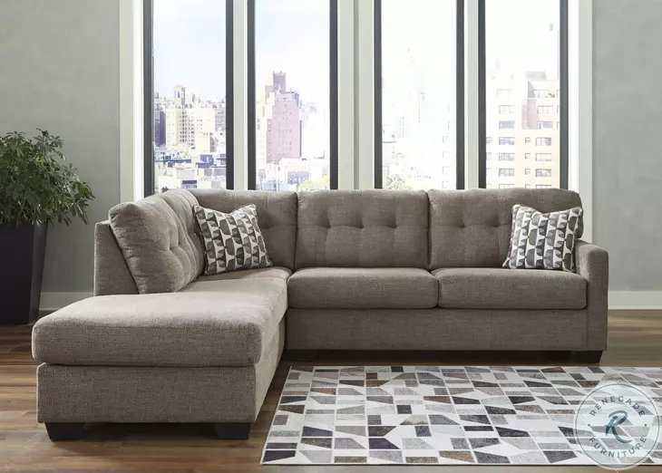 Mahoney Chocolate 2 Piece LAF Chaise Sectional