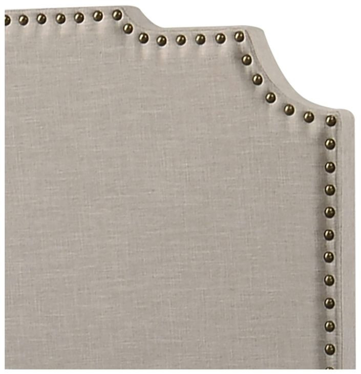 Tamarac Beige Upholstered King Panel Bed