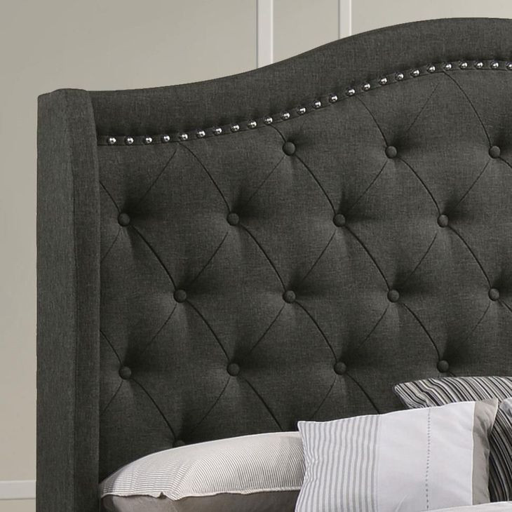 Sonoma Gray Upholstered Full Panel Bed