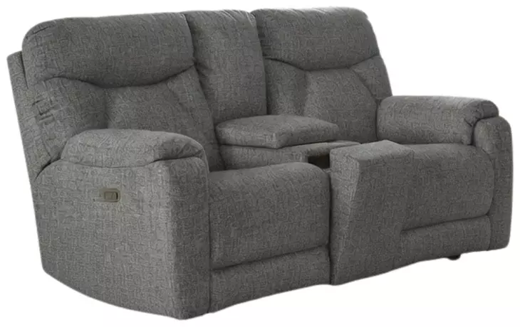 Conrad Winslow Charcoal Power Reclining 77" Console Loveseat with Power Headrest