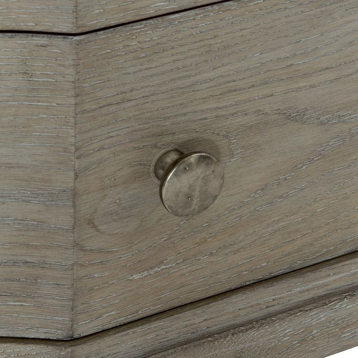 Albion Pewter 3 Drawer 36" Nightstand
