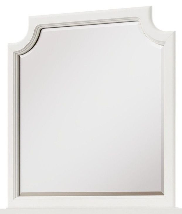 Pure Maple Cottage White Arched Garden Dresser Mirror