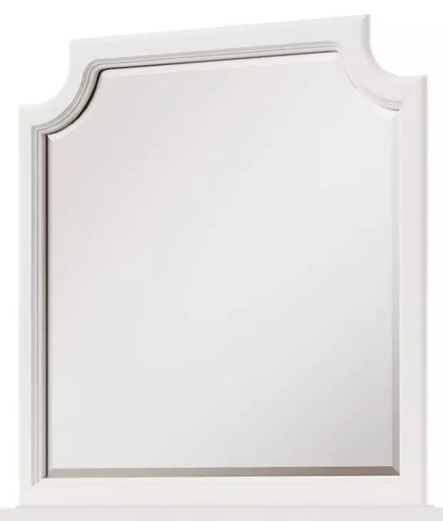 Pure Maple Cottage White Arched Garden Dresser Mirror