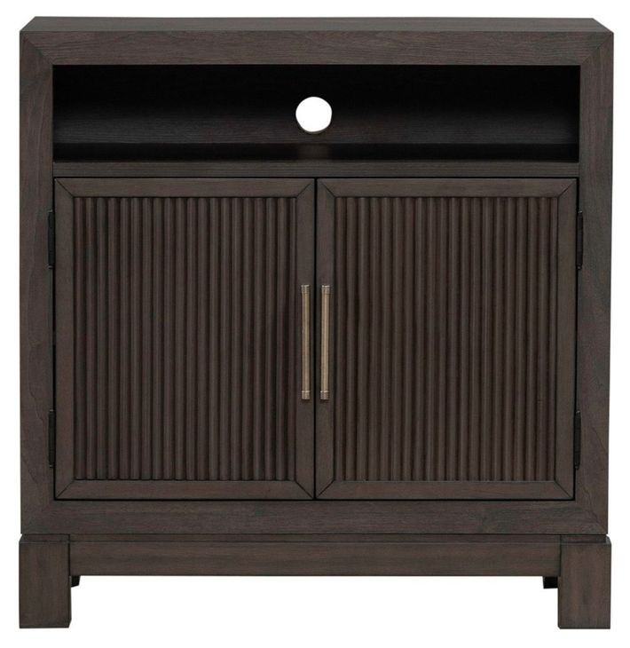 Modern Edge Caffe 2 Door Bedside Chest with USB Charging