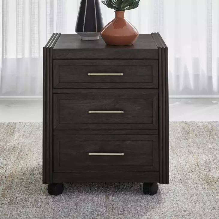 Contemporary Line Caffe 3 Drawer Castered Filing Cabinet