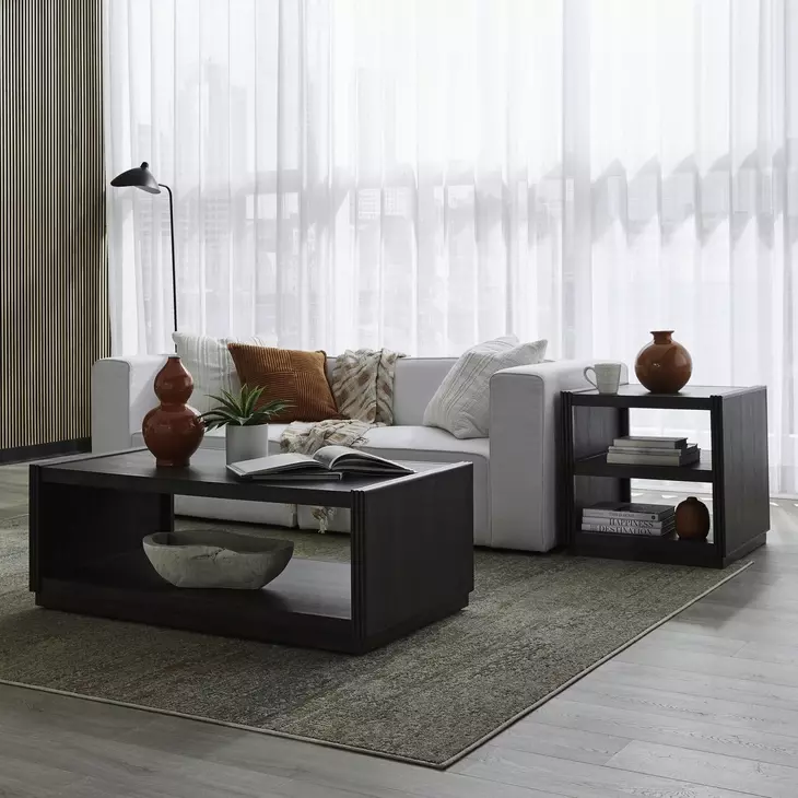 Modern Edge Caffe Rectangular Occasional Table Set