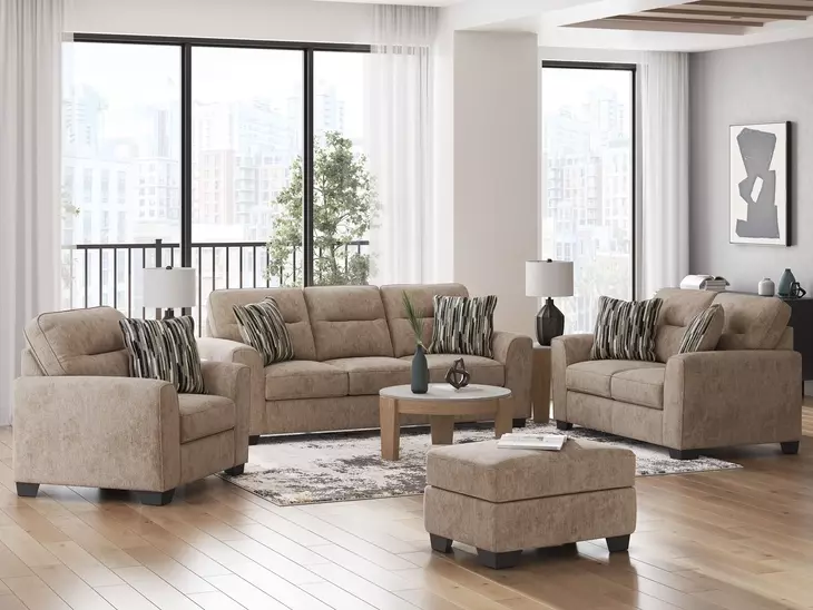 Olten Mocha 90" Sofa