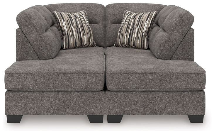 Olten Graphite 2 Piece Super Chaise