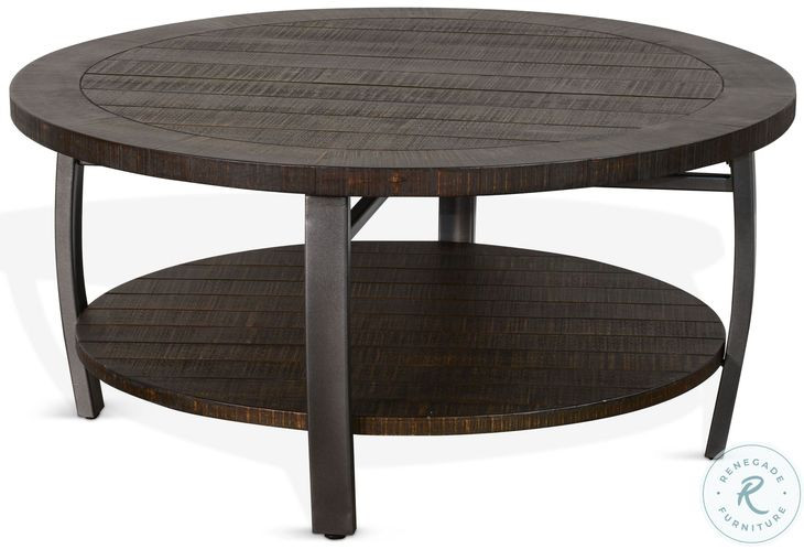 Havenstead Dark Brown Round Coffee Table
